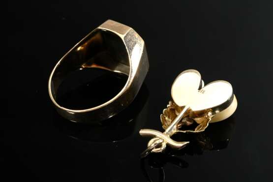 2 Various items of 333 yellow gold jewellery: sign… - фото 2