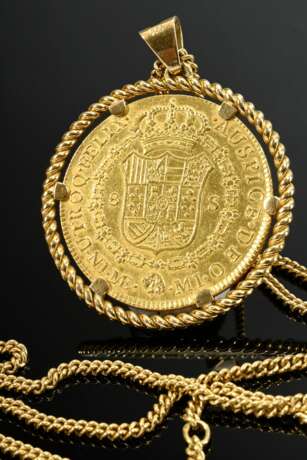 Gelbgold 750 Rundpanzer Kette (L. 68,5cm) mit Gelb… - Foto 1 Gelbgold 750 Rundpanzer Kette (L. 68,5cm) mit Gelb… - Foto 1