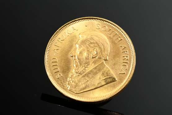 916 yellow gold Krugerrand coin ‘1/2 ounce South A… - photo 2