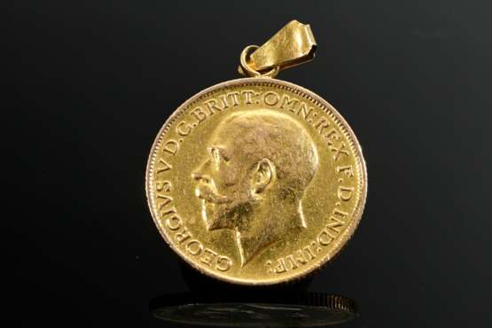 916 yellow gold coin, 1 sovereign, ‘George V Engla… - photo 1 916 yellow gold coin, 1 sovereign, ‘George V Engla… - photo 1