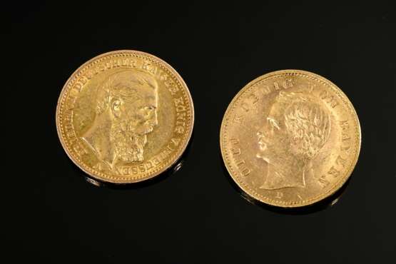 2 yellow gold 900, 20 marks: ‘Friedrich King and E… - photo 1