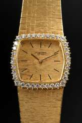 Elegant IWC yellow gold 750 jewellery wristwatch w…