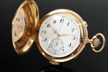 585 yellow gold pocket watch with minute repeater …