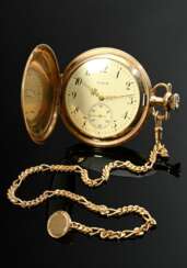 Gold-plated Elgin pocket watch, Roman numerals, mi…