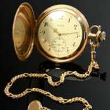 Gold-plated Elgin pocket watch, Roman numerals, mi… - фото 1