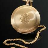 Gold-plated Elgin pocket watch, Roman numerals, mi… - фото 2