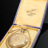 Gold-plated Elgin pocket watch, Roman numerals, mi… - фото 3