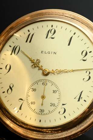 Gold-plated Elgin pocket watch, Roman numerals, mi… - фото 4 Gold-plated Elgin pocket watch, Roman numerals, mi… - фото 4