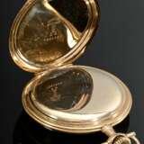 Gold-plated Elgin pocket watch, Roman numerals, mi… - фото 5