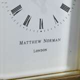 English travel clock in brass case with glass on a… - фото 4