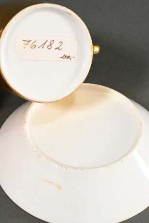 French Empire cup/saucer in cylindrical shape with… - photo 3