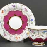 Meissen splendid mocha cup/saucer ‘B-Form’, polych… - photo 1
