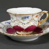 Meissen splendid mocha cup/saucer ‘B-Form’, polych… - photo 2