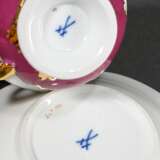 Meissen splendid mocha cup/saucer ‘B-Form’, polych… - photo 3