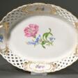 Oval Meissen bowl with openwork basket rim and pol… - Now at the auction
