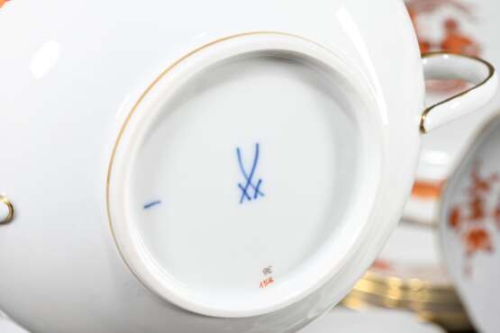 34 pieces of Meissen dinner service ‘Roter reicher… - фото 6
