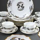 12 Pieces Meissen coffee set ‘Schwarzer Reicher Ho… - photo 1