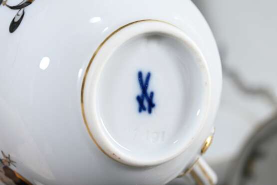 19-Piece Meissen mocha set ‘Reicher Schwarzer Hofd… - фото 3