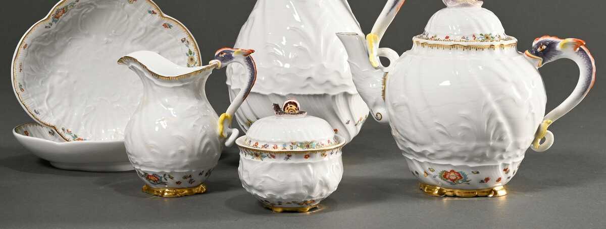 6 Pieces Meissen coffee and tea centrepiece from t…
