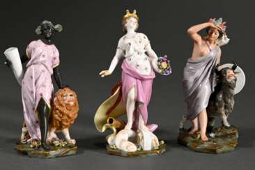 3 Samson figures ‘Allegories of the Continents’, d…
