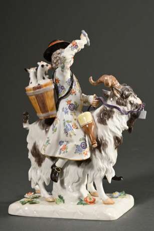 Meissen Figur "Schneider auf Ziegenbock" auf recht… - Foto 3 Meissen Figur "Schneider auf Ziegenbock" auf recht… - Foto 3