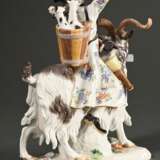 Meissen Figur "Schneider auf Ziegenbock" auf recht… - Foto 4
