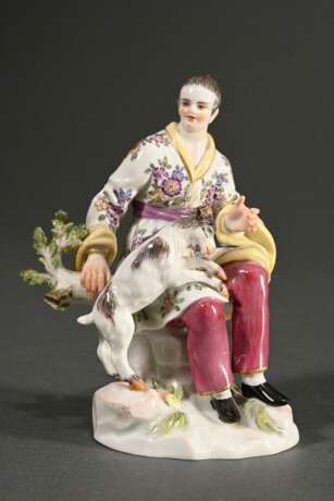 Meissen figurine ‘Japanese man with billy goat’ on… - photo 1