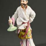 Meissen Figur "Japaner mit Hut" auf rundem Rocaill… - Foto 1