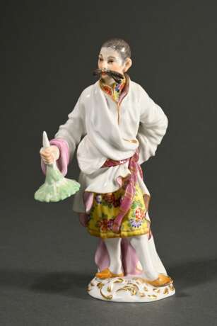 Meissen Figur "Japaner mit Hut" auf rundem Rocaill… - Foto 1 Meissen Figur "Japaner mit Hut" auf rundem Rocaill… - Foto 1