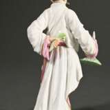 Meissen Figur "Japaner mit Hut" auf rundem Rocaill… - Foto 2