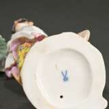 Meissen Figur "Japaner mit Hut" auf rundem Rocaill… - Foto 5
