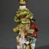 Figurative Sitzendorf porcelain flask ‘Lovers in f… - photo 3