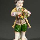 Meissen Figur "Gärtnerkind mit Blumenkranz", Porze… - Foto 1