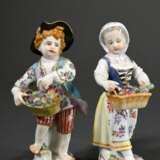 2 Meissen figurines ‘Gardener Children with Basket… - фото 1