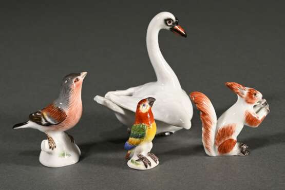 4 Various Meissen miniature figurines ‘Parrot’, ‘S… - photo 2 4 Various Meissen miniature figurines ‘Parrot’, ‘S… - photo 2