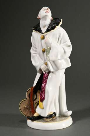 Karl Ens porcelain figurine ‘Pierrot with Guitar’ … - photo 1 Karl Ens porcelain figurine ‘Pierrot with Guitar’ … - photo 1