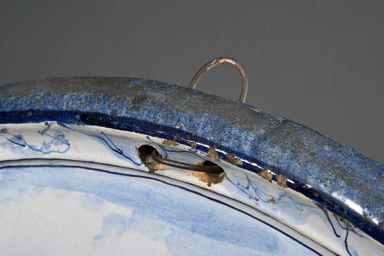 Große ovale Makkum Fayence Bildpaltte mit Blaumale… - Foto 6 Große ovale Makkum Fayence Bildpaltte mit Blaumale… - Foto 6