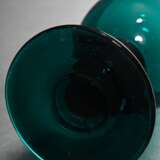 13 Grüne Biedermeier Gläser mit halbrunder Kuppa ü… - Foto 4