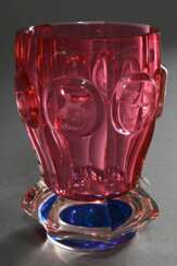 Biedermeier Andenken oder Freundschafts Becherglas…