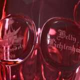 Biedermeier Andenken oder Freundschafts Becherglas… - Foto 5