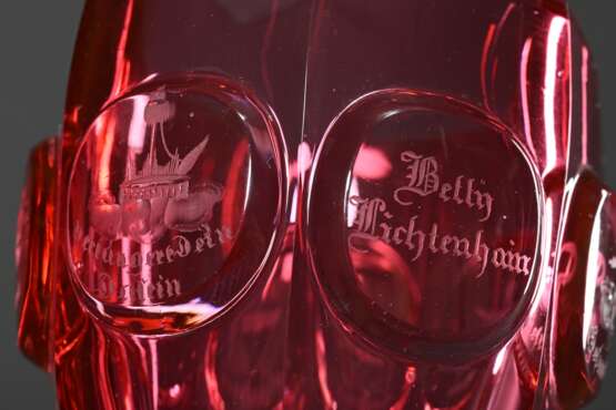 Biedermeier Andenken oder Freundschafts Becherglas… - Foto 5