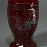 Biedermeier Ranftbecher mit floraler Silbermalerei… - Foto 1