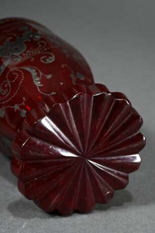 Biedermeier Ranftbecher mit floraler Silbermalerei… - Foto 4