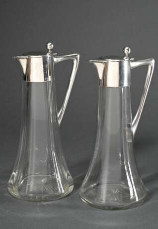 Paar Jugendstil Schankkannen in eleganter Form mit… - Foto 1