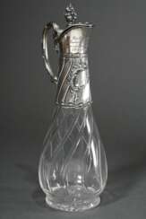 Offiziersgeschenk Karaffe mit rocaillierter Silber…