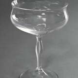 6 Jugendstil Champagner Schalen mit gezogener Kupp… - Foto 3