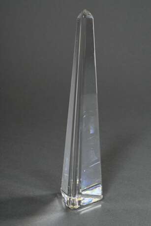 Baccarat Kristall "Obelisk", am Boden gemarkt, H. … - Foto 2