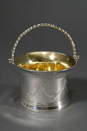 Small vessel with conical walls, floral brightcut … - photo 1 Small vessel with conical walls, floral brightcut … - photo 1