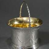 Small vessel with conical walls, floral brightcut … - photo 2