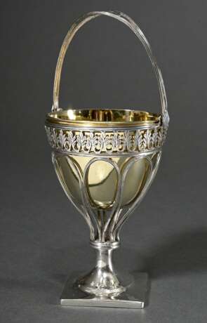 Elegant Empire sugar basket with sawn leaf and scr… - photo 1 Elegant Empire sugar basket with sawn leaf and scr… - photo 1